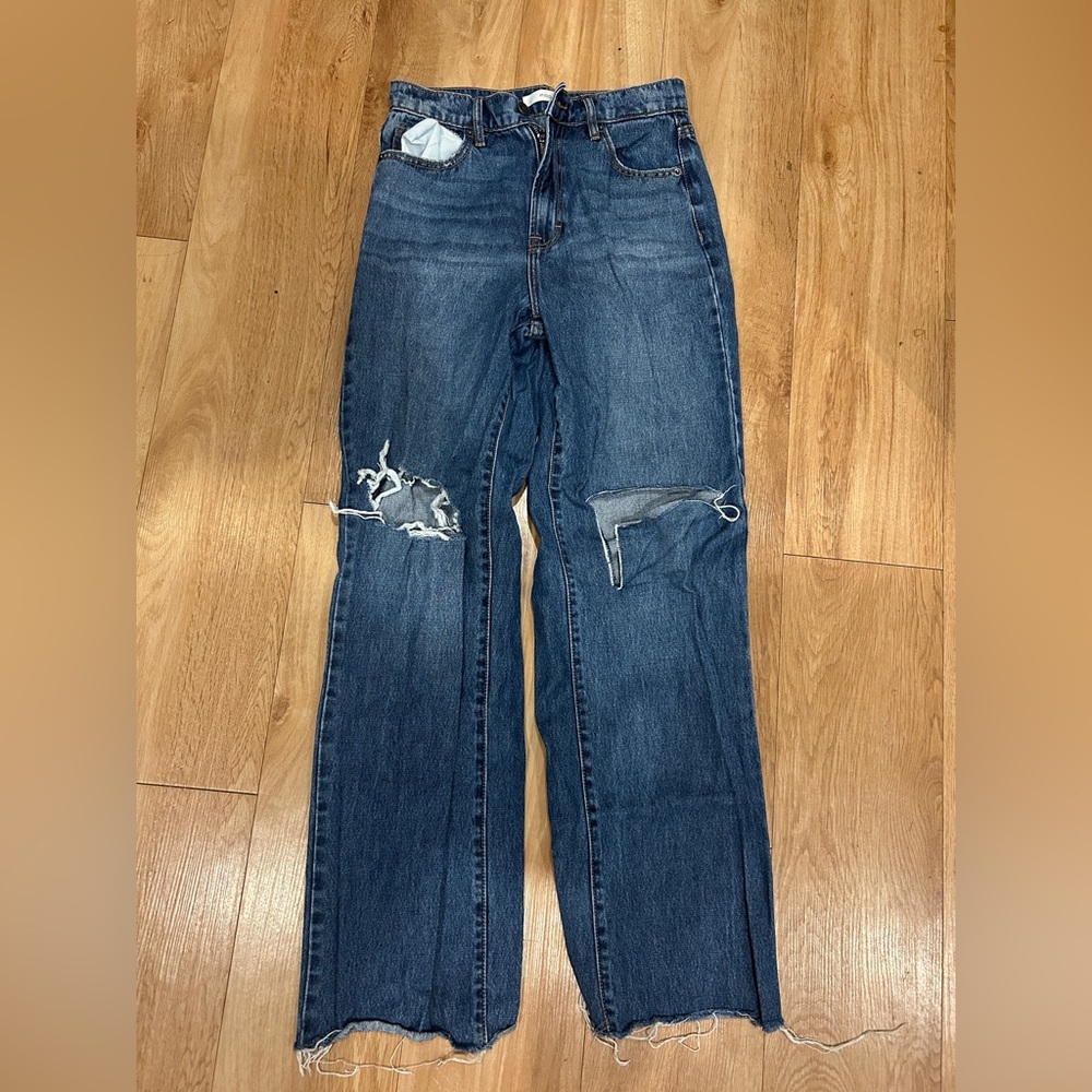 Hidden Blue Distressed Women Jeans